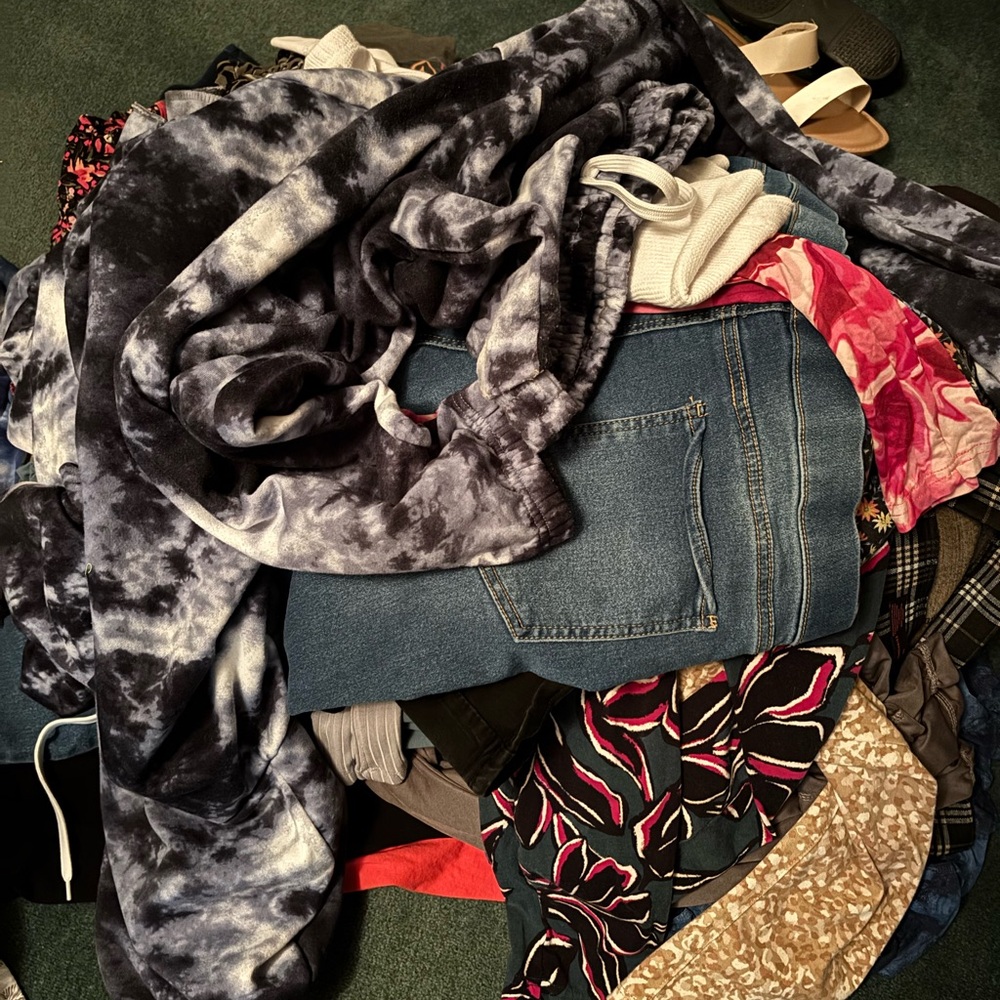 Tie-Dye Hoodie and Denim Jeans